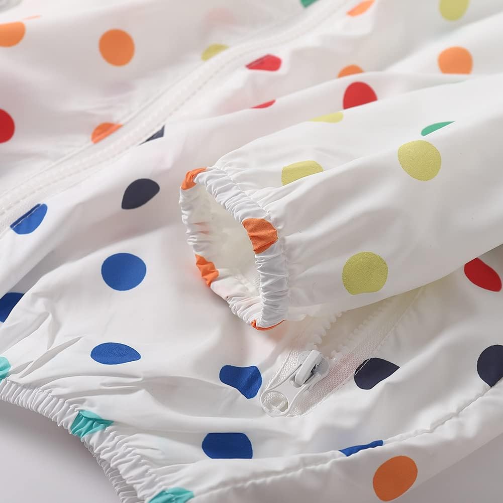 WELAKEN Lightweight Jacket for Girls Kids & Toddler II Girls' Print Water-Resistant Jacket