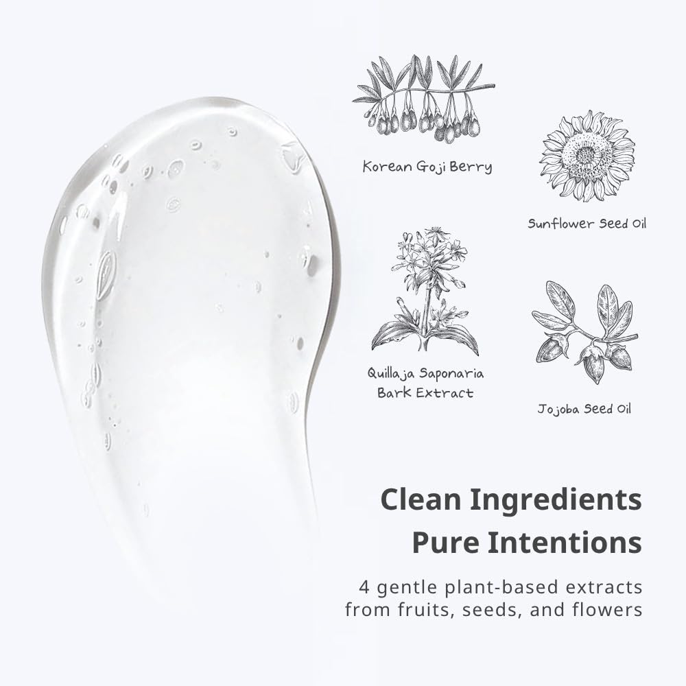 Cha&Mom Head-to-toe Korean Baby Skincare - Hypoallergenic, Plant Based, and Natural Hair & Body Wash, 10.58oz