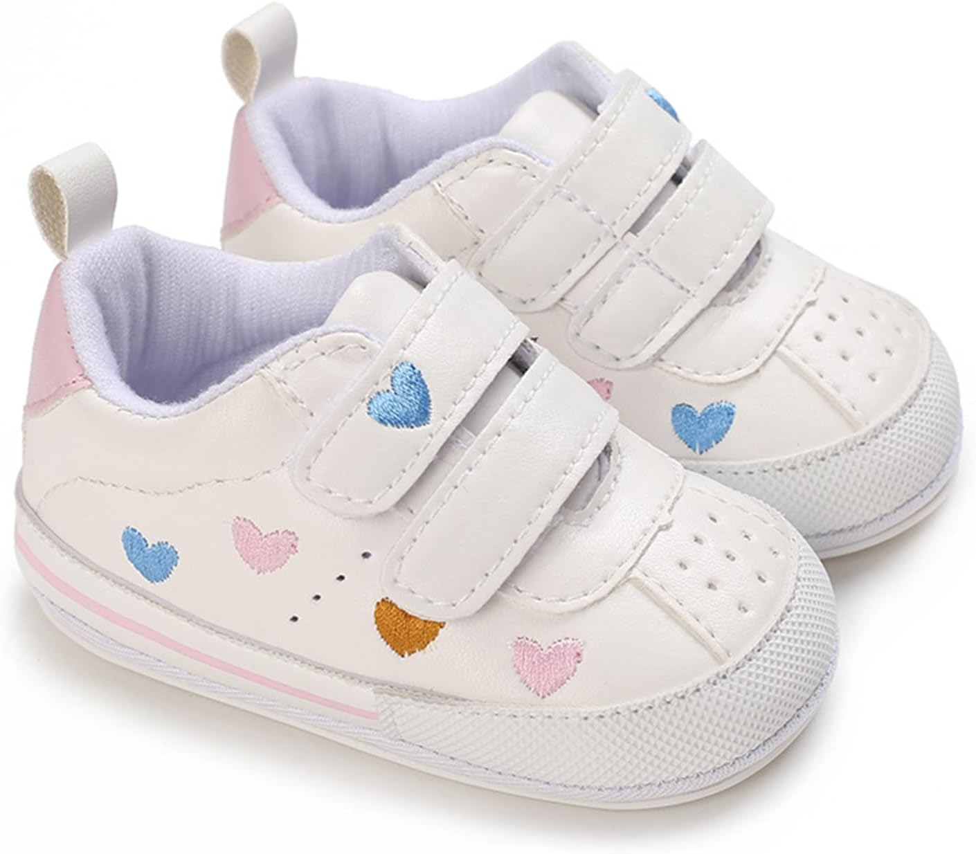 SOFMUO Baby Boys Girls High Top Ankle PU Leather Sneakers Soft Rubber Sole Infant Moccasins Newborn Oxford Loafers Anti-Slip Toddler Wedding Uniform Dress Shoes