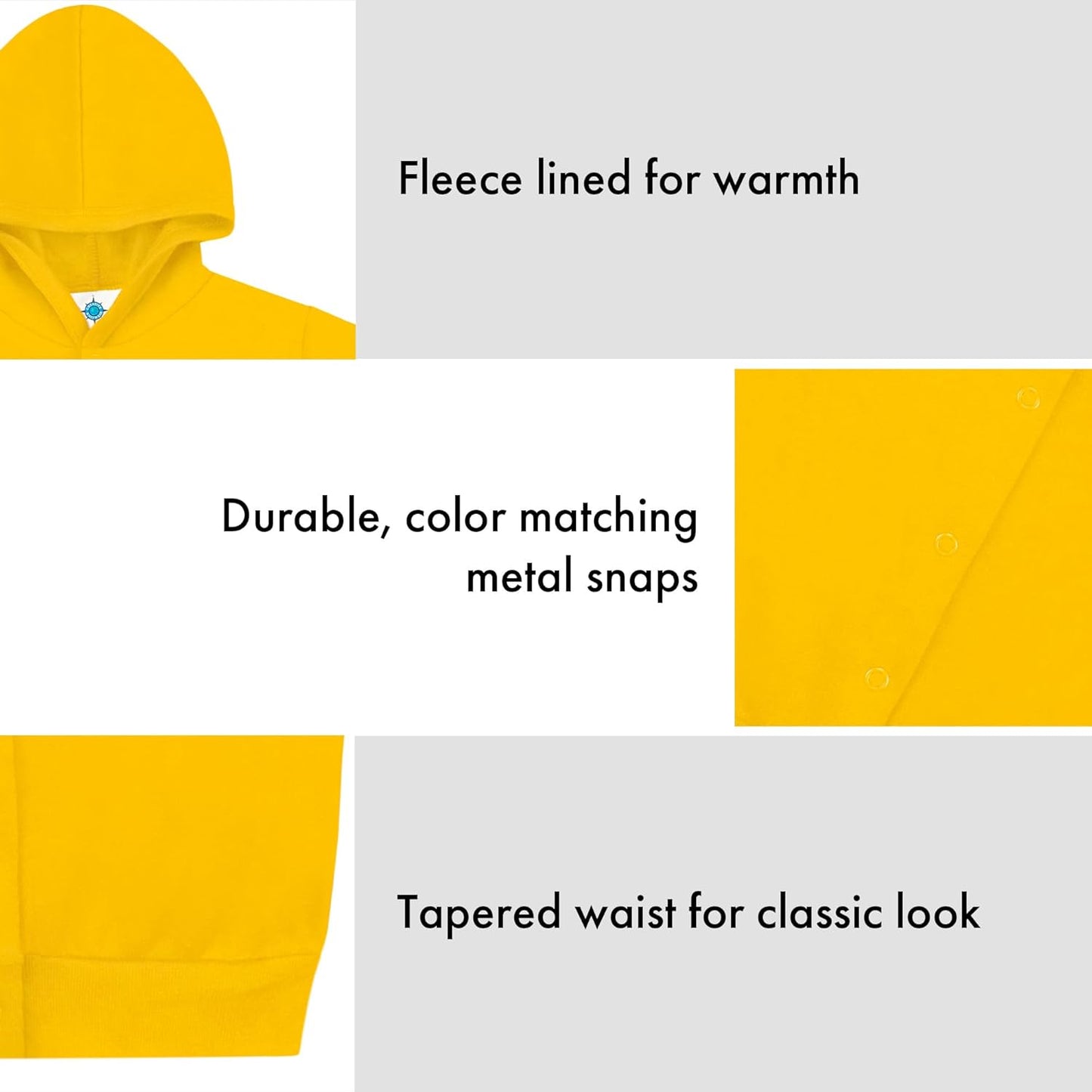 Creative Knitwear College Baby Snap Hooded Jacket - Team Logo, Multiple Colors, for Boys & Girls, (0-24 Months)