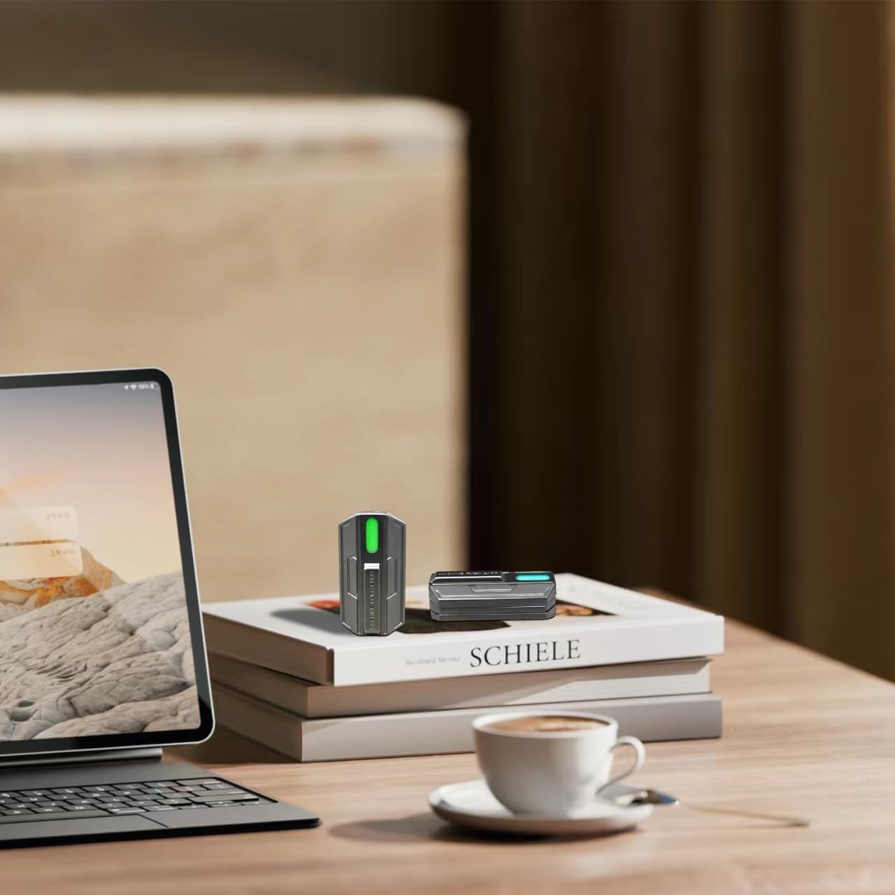 Fidget Slider Mecha Push Card Glow in The Dark Metal Magnetic Haptic Fidget Toys Adults, 3 Layer Push Card for Stress Relief (Blue Light)