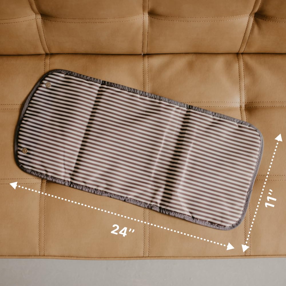 Parker Baby Portable Changing Pad for Diapers | Large & Travel-Friendly Baby Diapers Changing Pad | Leak Free & Washable | Foldable Diaper Mat for Nursery | Padded for Extra Comfort | For All Surfaces