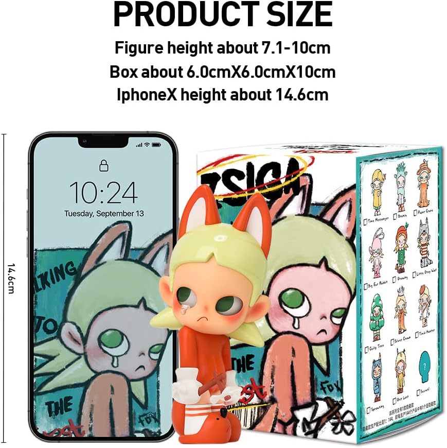 POP MART Zsiga Walking into The Forest Blind Box Figures, Random Design Box Toys for Modern Home Decor, Collectible Toy Set for Desk Accessories, 12PC