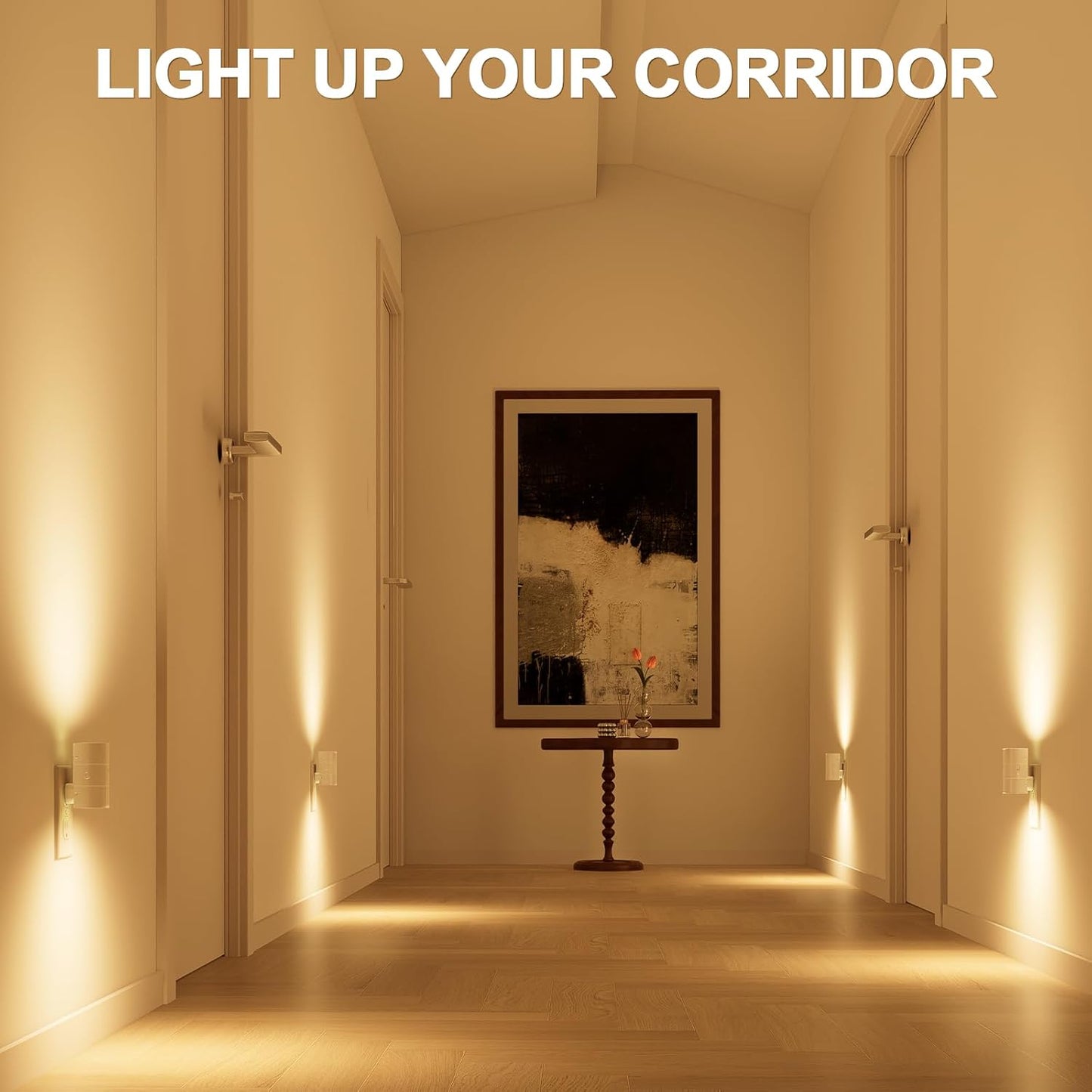 NIORSUN Dusk to Dawn Night Light Plug in,Bright Night Lights Plug Into Wall with 3 Light Modes,Ultra-Slim Design,0-100LM Dimmable Night Light for Hallway Bathroom Stairway Bedroom,White,6 Pack