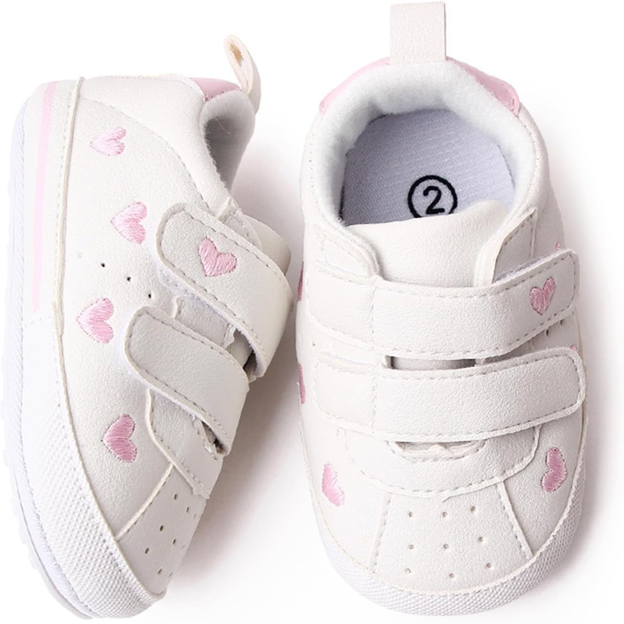 SOFMUO Baby Boys Girls High Top Ankle PU Leather Sneakers Soft Rubber Sole Infant Moccasins Newborn Oxford Loafers Anti-Slip Toddler Wedding Uniform Dress Shoes