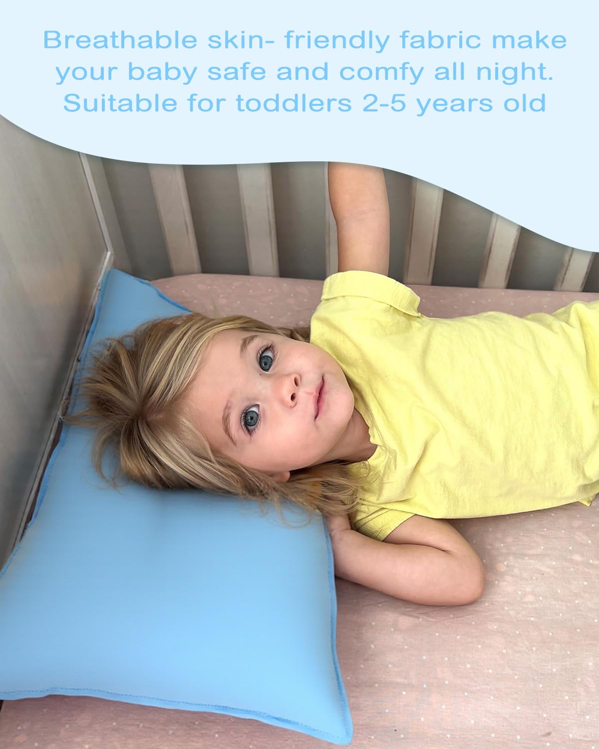 ALVABABY Toddler Pillowcases Stretchy Soft Kids Pillow Cover 2 Pack Fit 13"x 18" or 12"x16" Envelope for Girl Boy Sleepy Travel Pink 2TPN02A