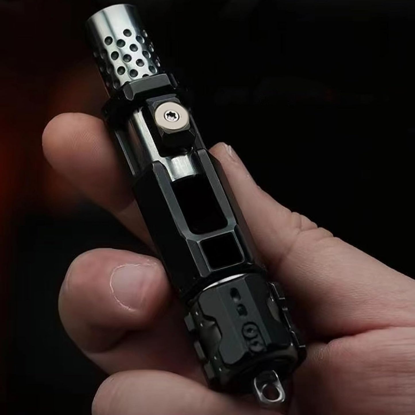 Fidget Slider Toy, 5 Stage Push 2 Stage Slide Toys, Ratchet Clik Fidget Toys Slider Black Metal Fidget Toy Fidget Rotating Slider Toy