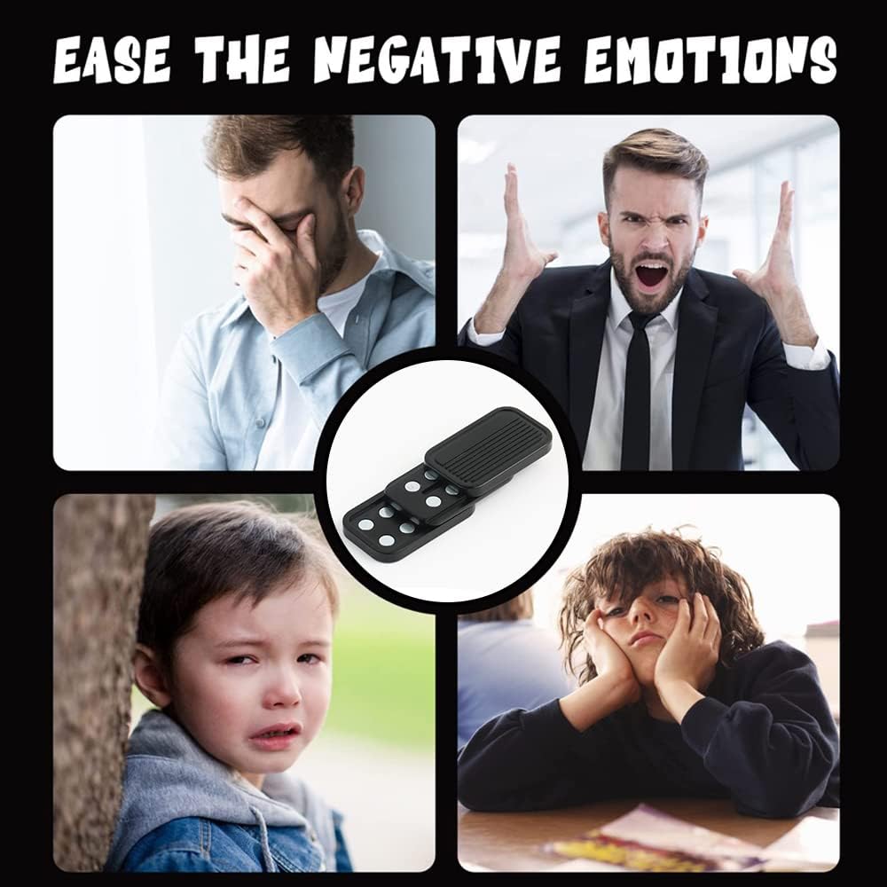 STONESTAR CP3 Fidget Slider - Magnetic Metal Fidget Toys Stress Relief Toy, Men’s EDC Fidget Toy Haptic Coin Office Desk Toys Gifts for Adults (Black)