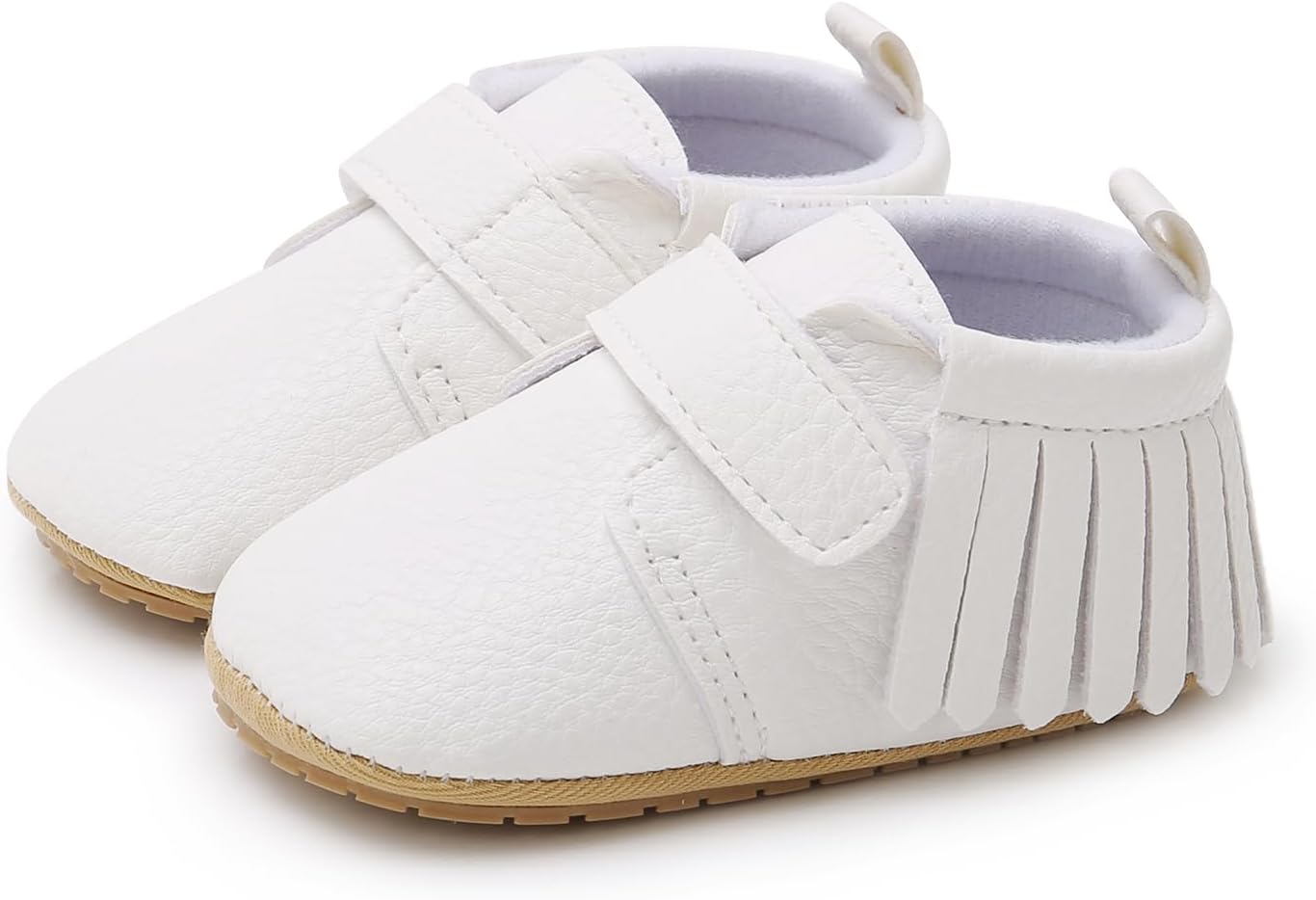 SOFMUO Baby Boys Girls High Top Ankle PU Leather Sneakers Soft Rubber Sole Infant Moccasins Newborn Oxford Loafers Anti-Slip Toddler Wedding Uniform Dress Shoes