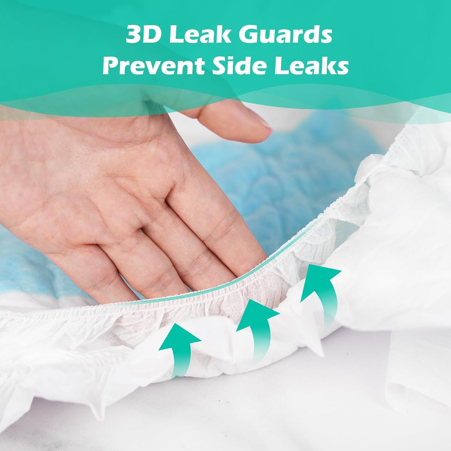 SUNKISS TrustPlus Adult Diapers with Maximum Absorbency, Unisex Disposable Incontinence Briefs with Tabs for Men and Women, Odor Control, XXLarge, 60 Count (4 Packs of 15)