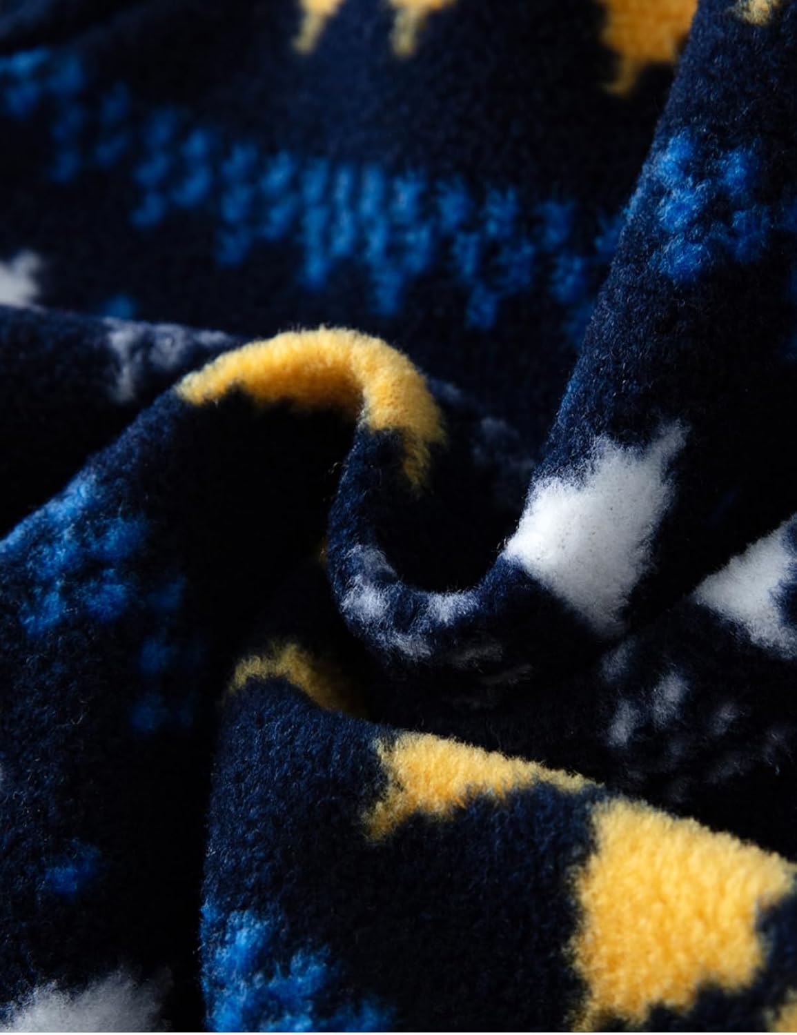 Kids Printed Polar Fleece Jacket Toddler Baby Boys Girls Autumn Winter Warm Sherpa Lining Outerwear Soft Lightweight