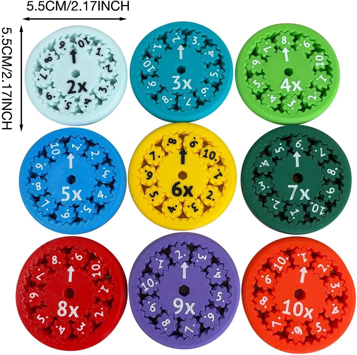 Math Fidget Spinners, Multiplication, Division are Used to Learn Arithmetic Educational Spinning Toys, Which are Intended for All Those Who are Restless (9 multiplication and division)