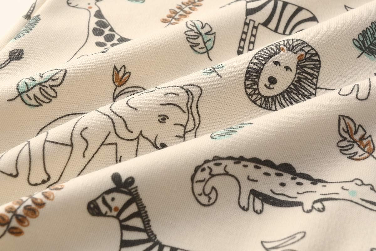 Kiddiezoom Baby and Toddler Boys'Snug Fit Footed One-Piece Romper Jumpsuit Cotton Cotton Footed Outfit