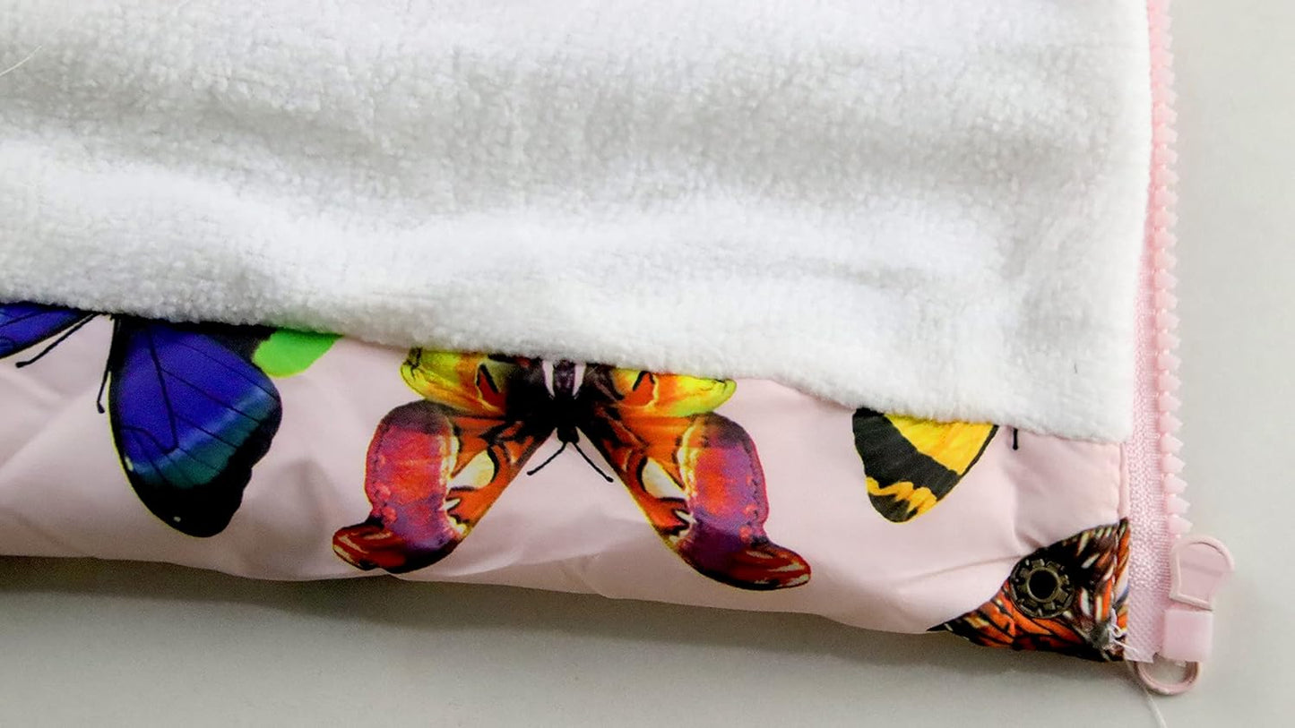 Miss Bei Girl's Winter Coat Jacket Hooded Kids Toddler Flower Print Parka Outwear Warm Cotton Puffer Hooded Jacket