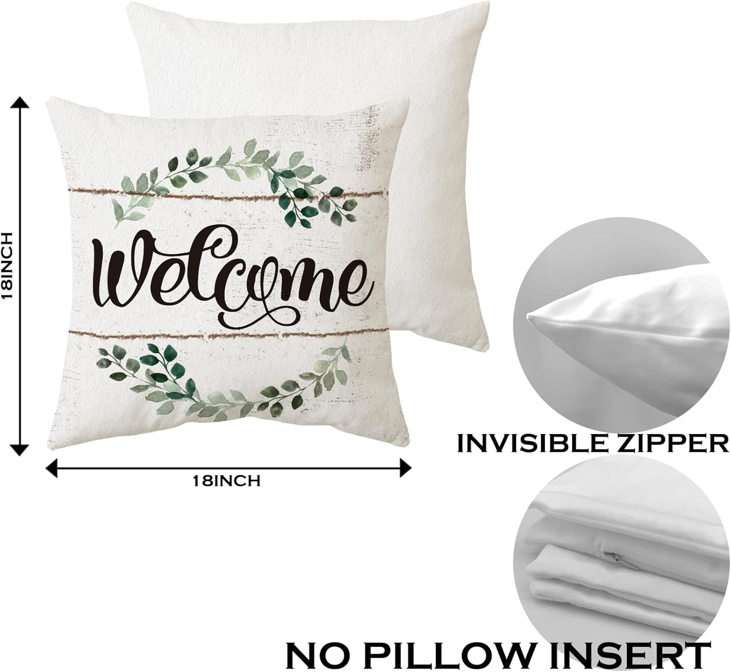 Sidhua Farmhouse Chicken Themed Pillowcase Decorations for Home, Cute Educational Breeds of Chickens Chart Pillow Cover 18”x18”, Chicken Lover Gifts, Farmer Men Women Girls Boys Gifts