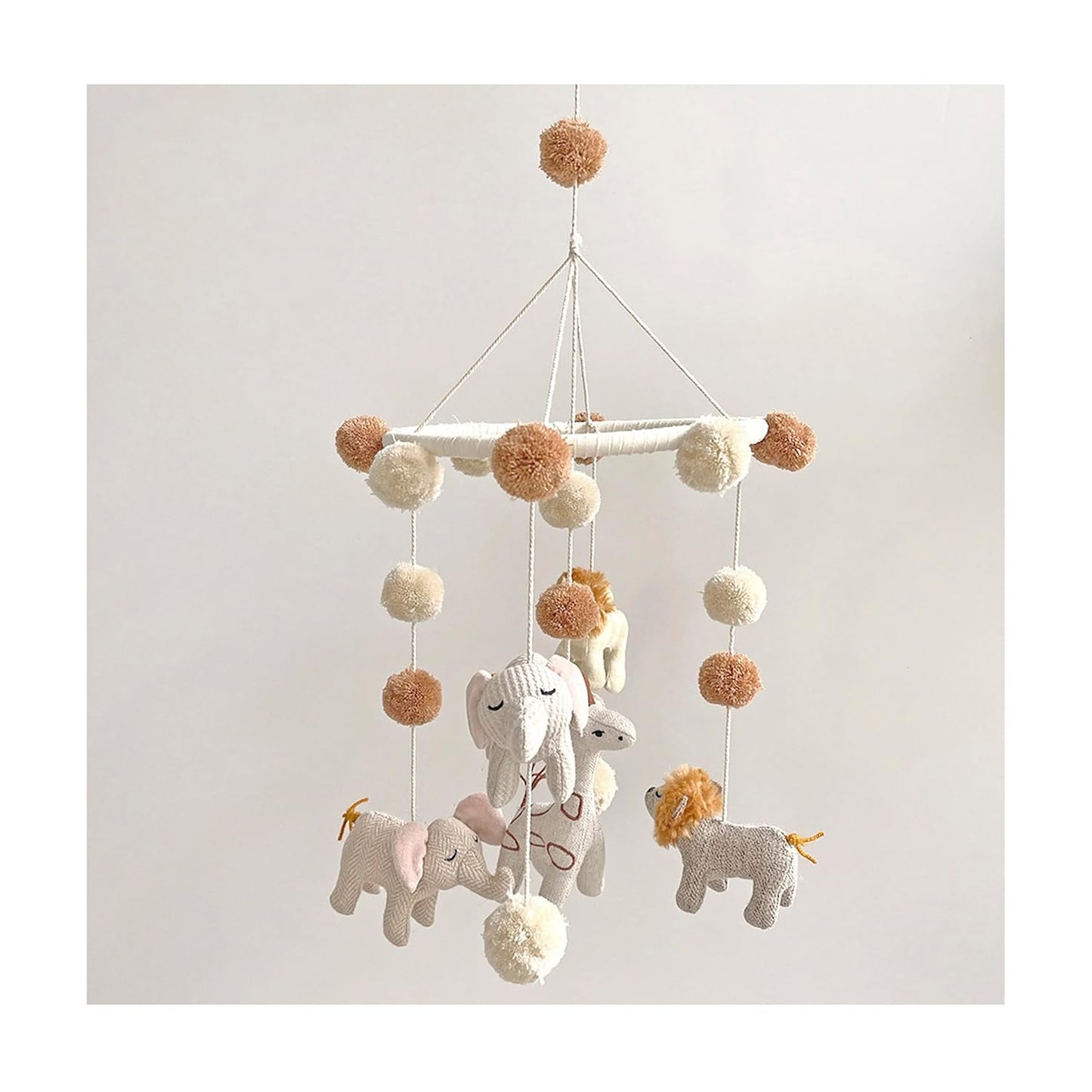 Crane Baby Safari Nursery Ceiling Hanging Decor Boho Jungle Animals Room Decor for Babies Crane Baby, Safari Nursery Decor for Boys and Girls, Ceiling Hanging, 11" x 28", Jungle Nursery Decor