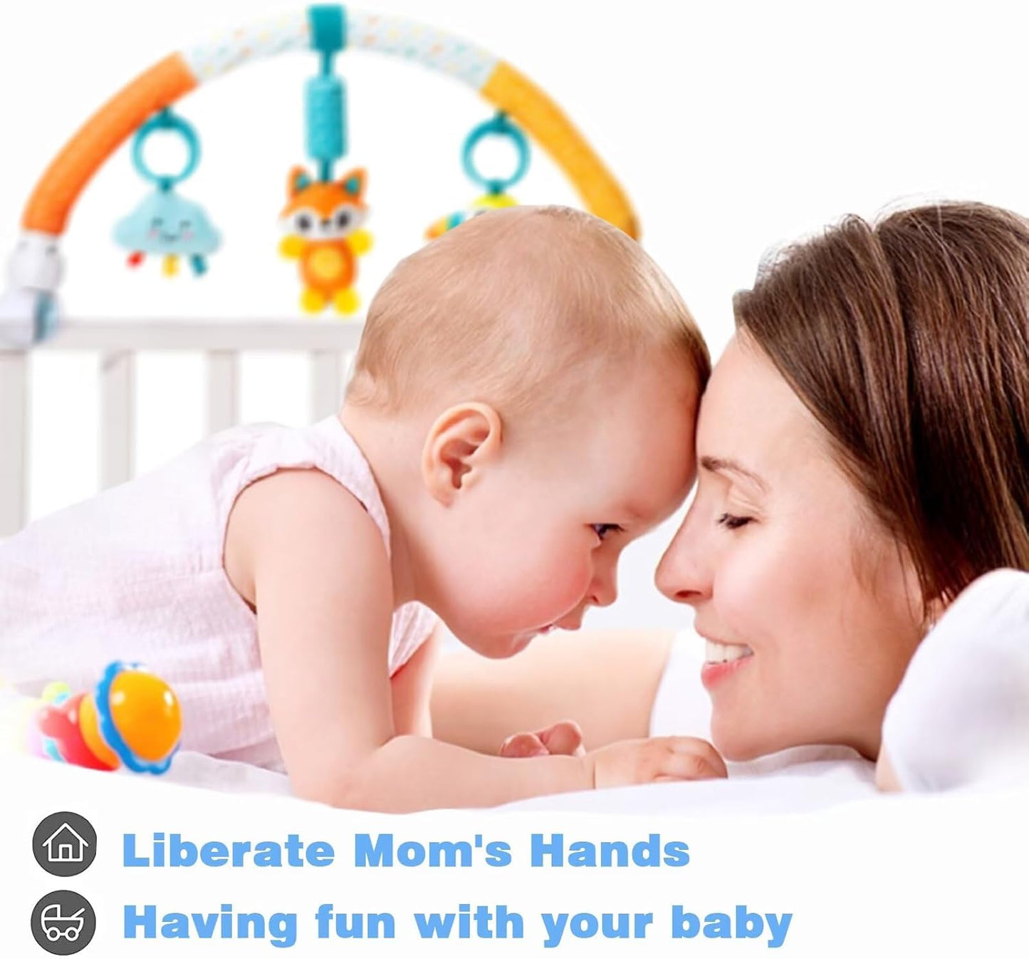 Pau1Hami1ton Baby Stroller Arch Toys, Car Seat Toys,Baby Gifts.S-19(Fox)