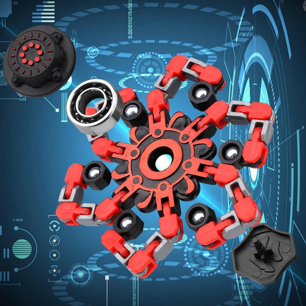 Transformable Fidget Spinners 15 PCS for Kids Adults Deformable Chain DIY Robot Spinners Stress Relief Sensory Toys for Party Stuffers Classroom Prizes Gifts for Kids