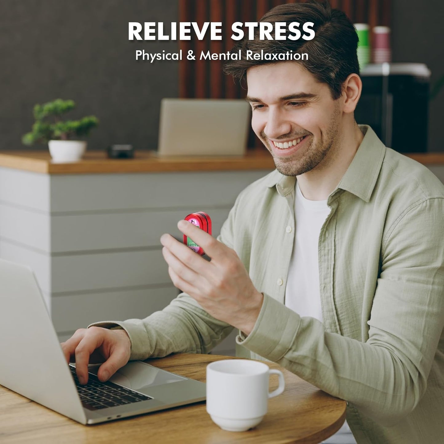 Metal Fidget Slider Toys:CP3 Magnetic Haptic Poker Push Card EDC Slider Fidget Toy for Adults, Office Magnetic Sliding Fidget Clicker Anxiety ADHD Autism as Gifts - Red