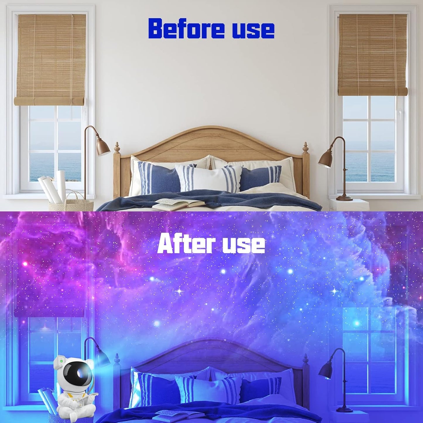 Star Projector for Kids - Astronaut Nebula Galaxy Night Light with Remote Control, Timing and Rotation - Magnetic Decor for Bedroom and Gaming Room