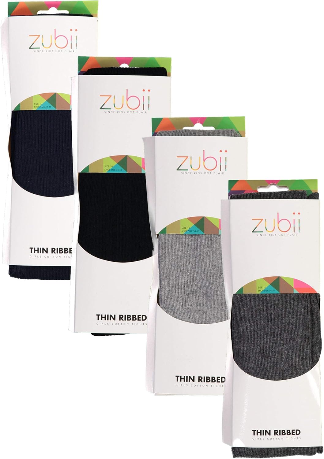 Kids, Girls thin Ribbed Cotton tights, Comfy, Soft Flat Tights Made from Breathable cotton| Great Tights For Uniform,