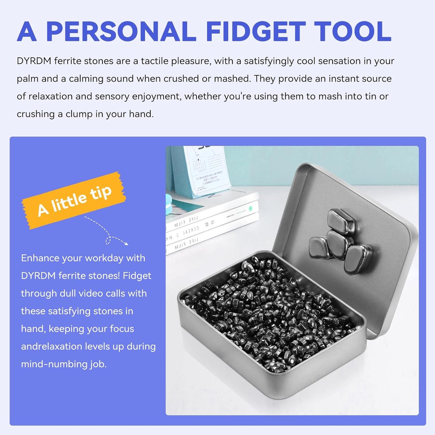 Magnetic Balls Fidget Toys Adults 600 PCS Mini Magnetic with Four Big Magnetic Putty Desk Toys,Fidget Toys for Adults, Office Desk Toys(Black)