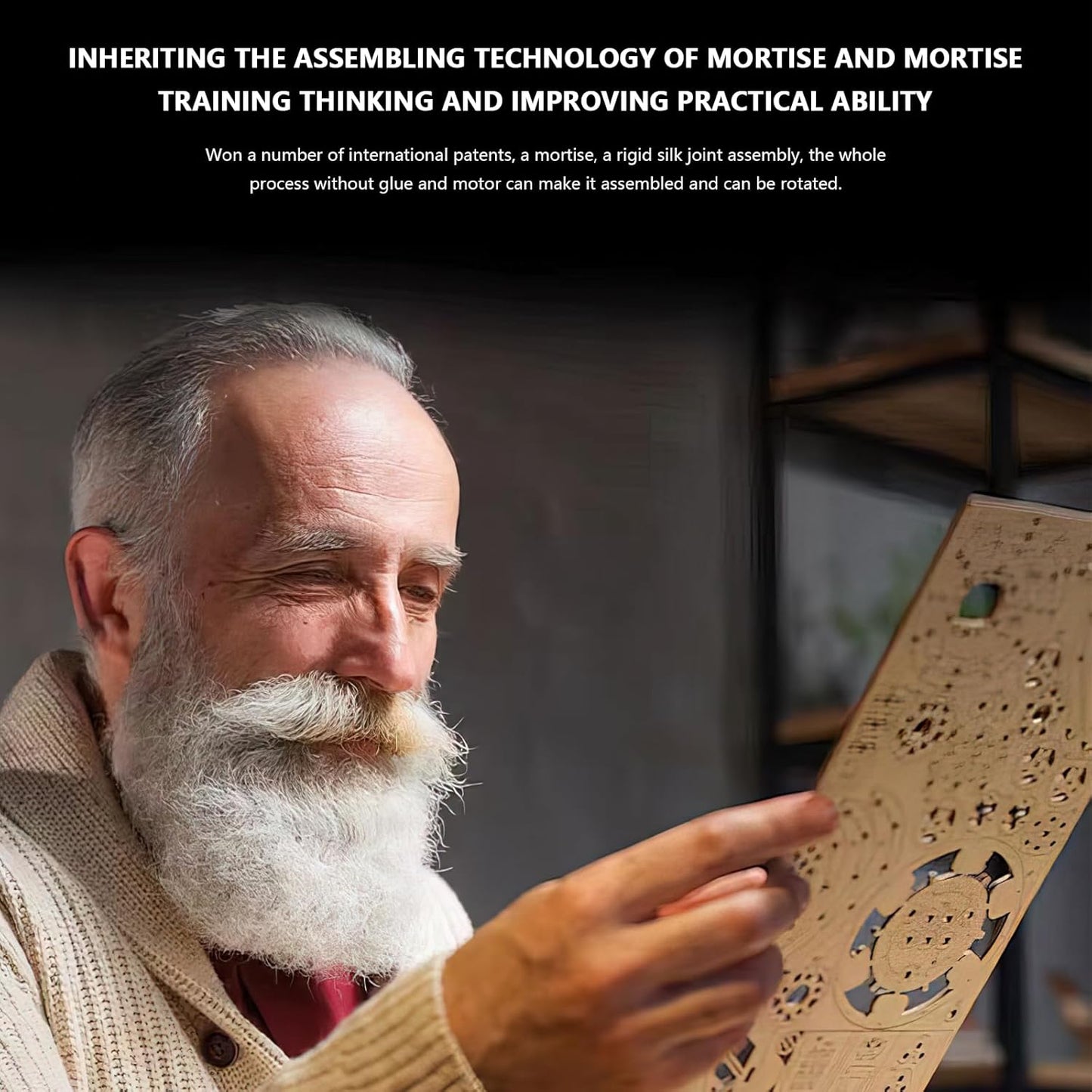 3D Wooden Car Model - Pickup Truck - Unique Collectible Wooden Model Kit for Adults - Perfect Desk Toy and Display Gift for Boys and Girls