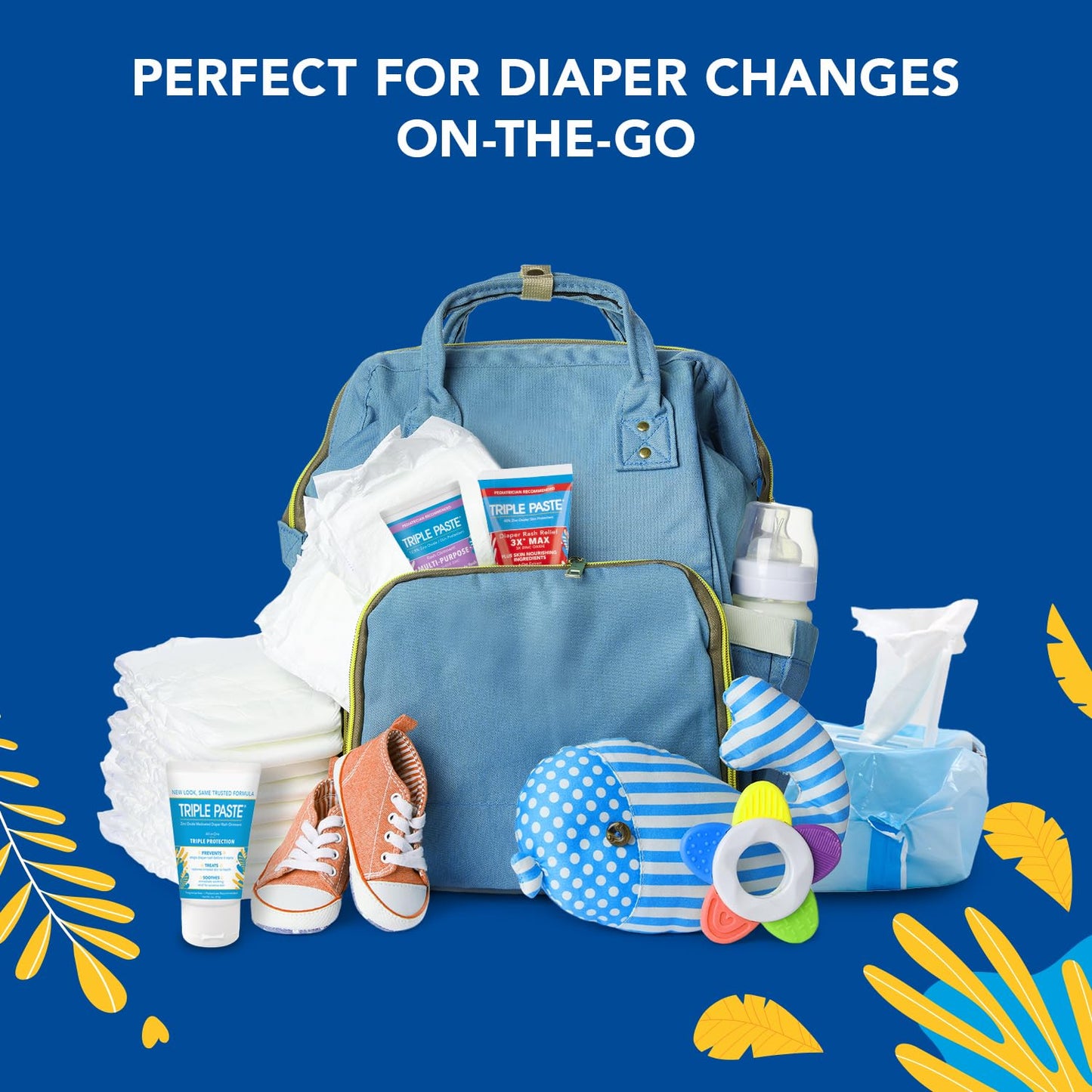 Triple Paste Gift Bundle: Diaper Rash Cream Ointment, 3X Max Strength, Multi-Purpose, 2oz Trio Kit