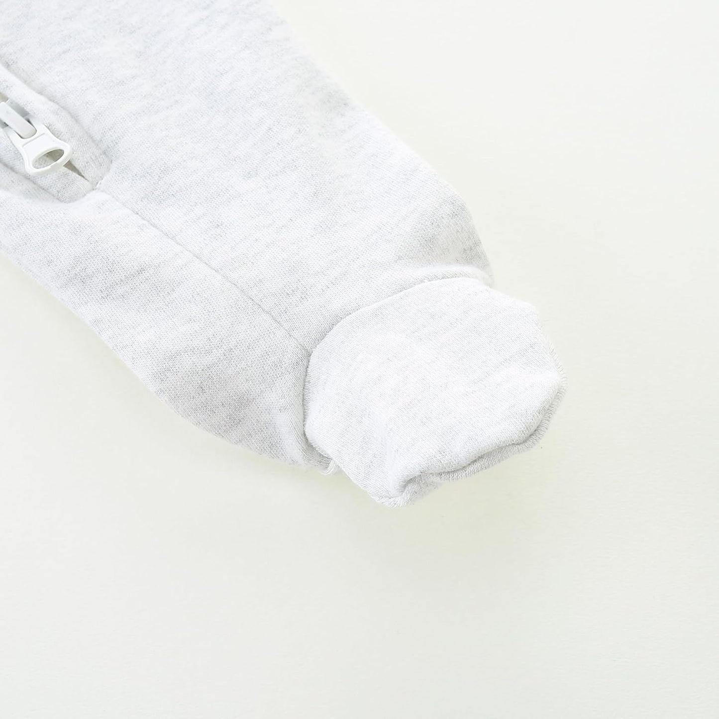 Baby Romper 100% Organic Cotton Pajamas One Piece Long Sleeve Zipper Footie Onesie for 0~12M Baby