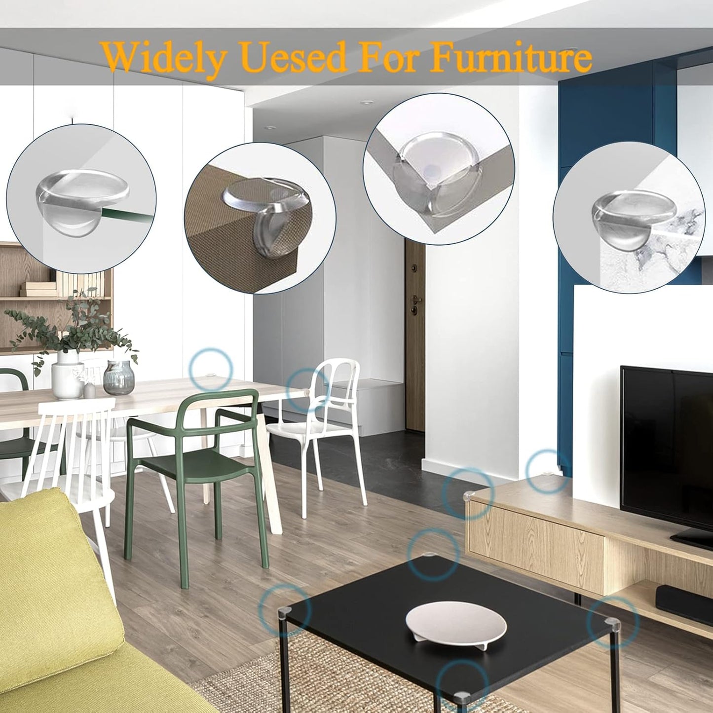 16 Pack Corner Guards Corner Protectors for Baby Clear Furniture Corner & Edge Safety Bumper Table Corner Protectors