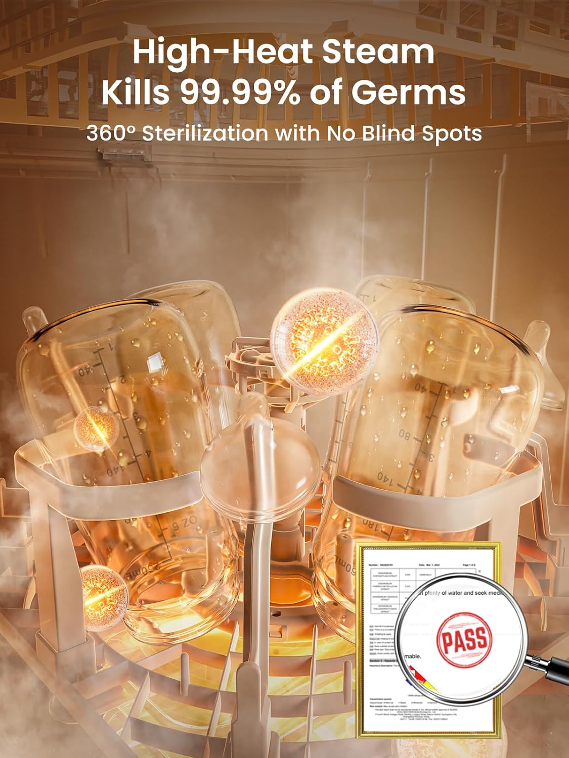 Grownsy EaseClean Bottle Washer Pro | All-in-One Bottle Washer and Sterilizer and Dryer | Baby Bottle Washer for Bottles, Pump Parts & Baby Essentials | Replaces Hand Washing