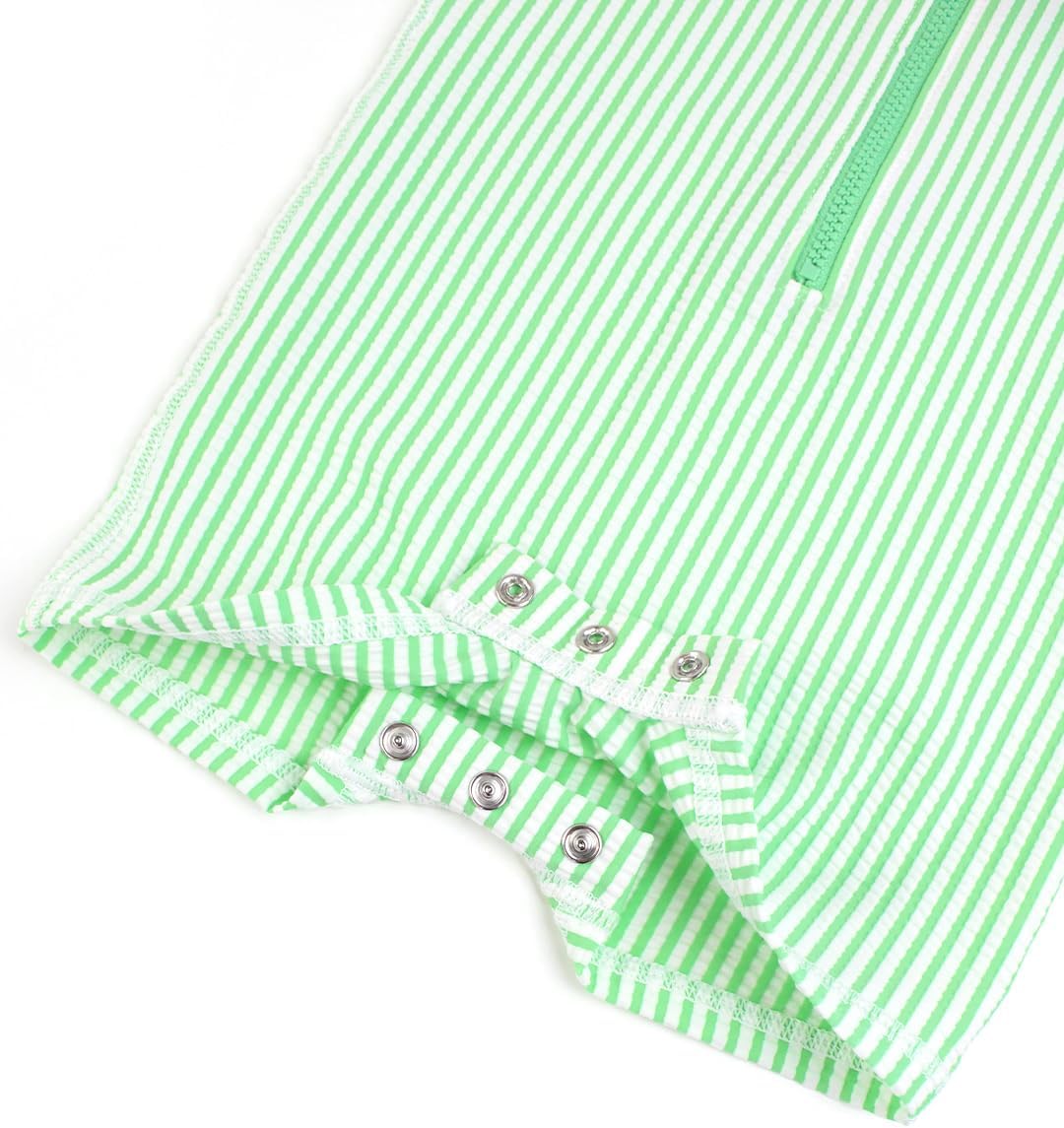 RUGGEDBUTTS Baby/Toddler Boy Swimsuit, One Piece Zipper Rash Guard Sunsuit with UPF 50+ Sun Protection