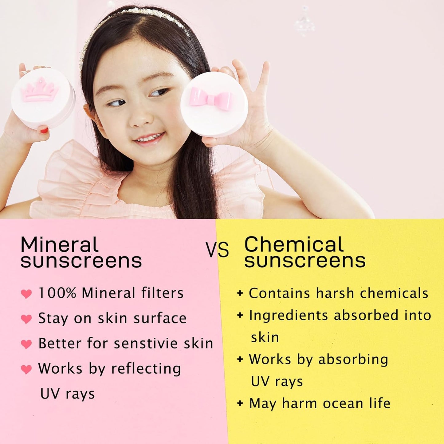 Peachand Baby Kids Mineral Sun Cushion SPF50+ PA++++ (Pink Ribbon)