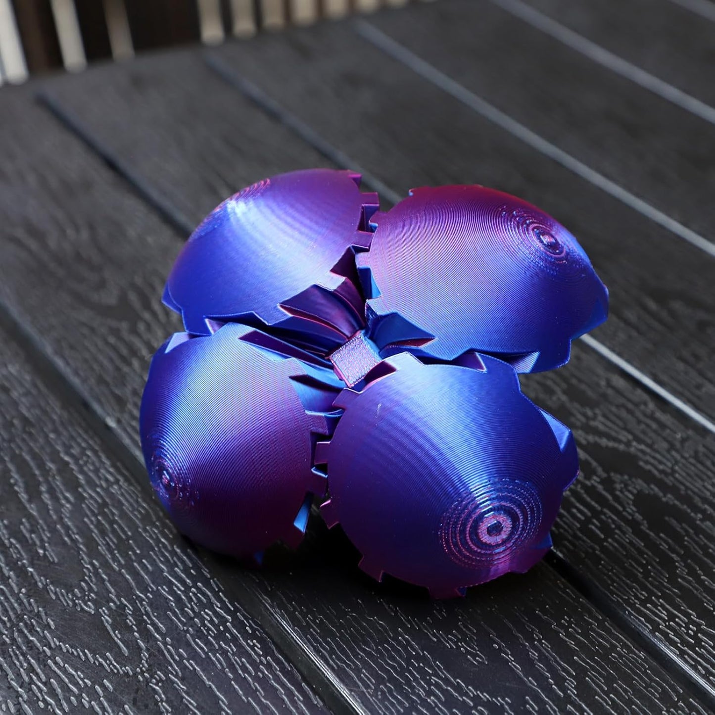 Gear Ball - 3D Printed Gear Ball Spin Ball or Cube Fidget Toy, Gear Sphere, Gear Ball Gearball Fidget Toy, Stress Ball, GearSphere Desk Toy, Fidget Ball, Gear Toy for Stress and Anxiety Relaxing