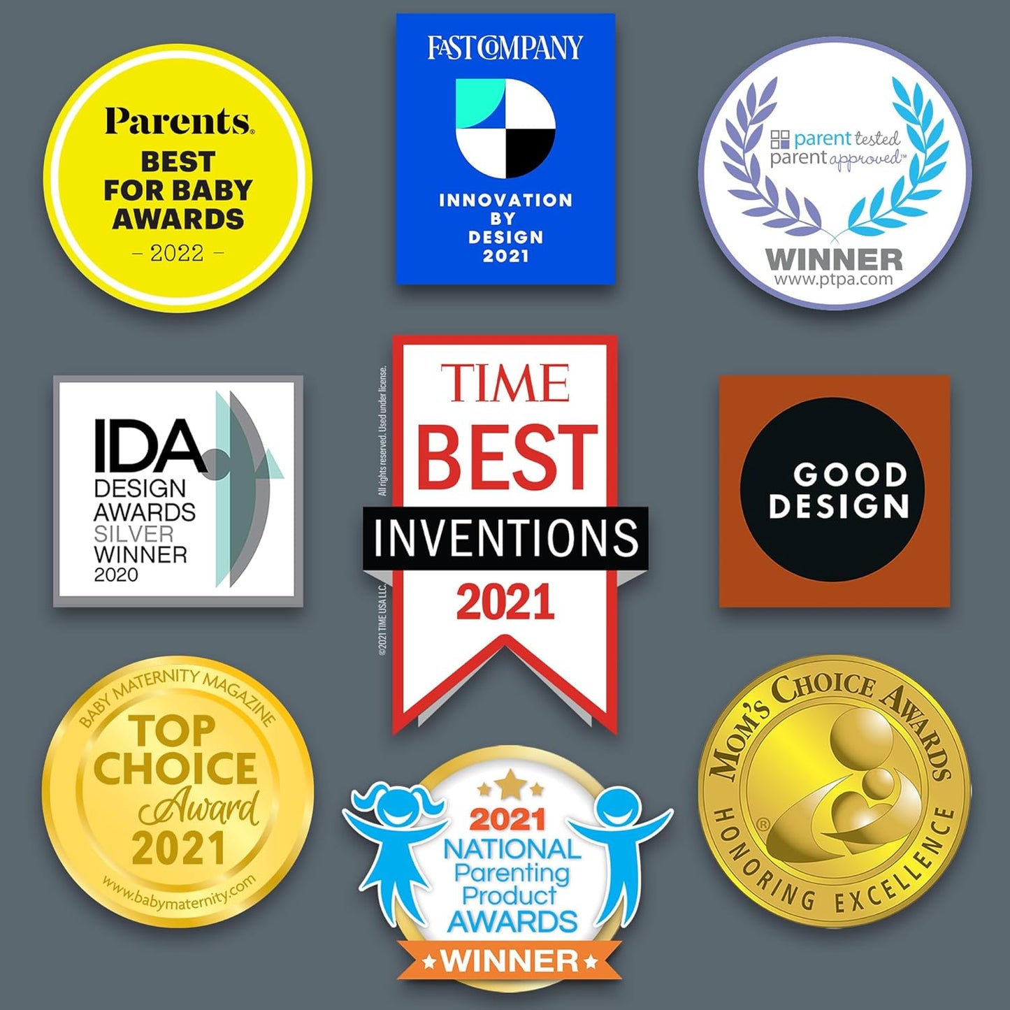 Chicco Duo Deluxe Hybrid Baby Bottle Starter Gift Set with Invinci-Glass Inside and Plastic Outside | Dishwasher, Bottle Warmer, and Electric Sterilizer Safe | Intui-Latch Nipple | Clear/Grey