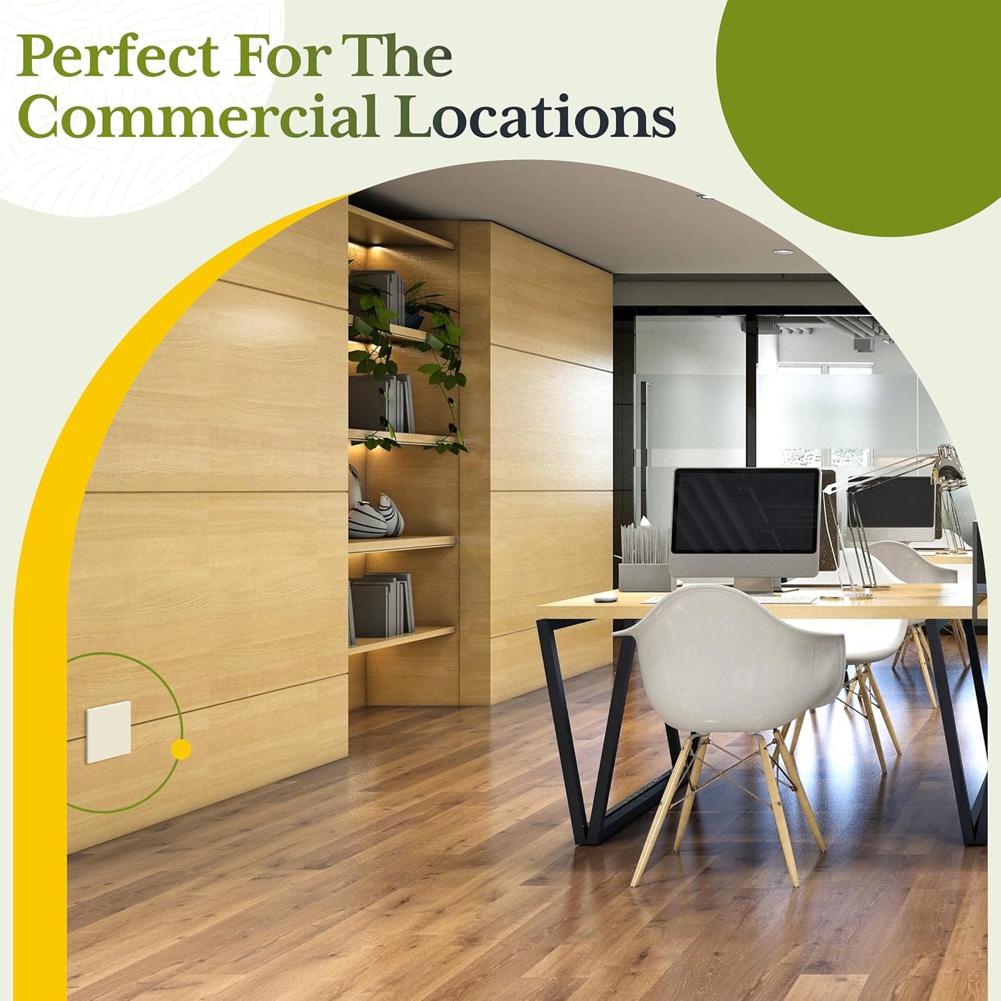 TG Screwless Double Blank Wall Plate, Child Safe Blank Device Outlet Cover, Mid-Size 2-Gang 4.88" H x 4.92" L, Polycarbonate Thermoplastic, UL Listed, SP-MB2-LA, Light Almond (1 Pack)