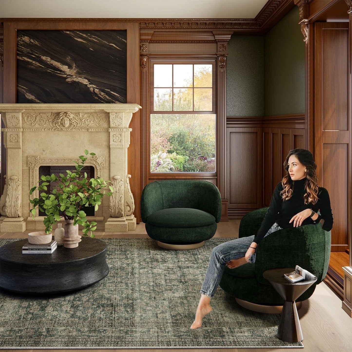 Machine Washable Throw Rugs for Entryway: Door Mat Indoor Entrance 3x5 Rug Boho Small Area Rug Non-Slip Low Pile Kitchen Rug for Front Door Indoor Entrance Entry Kids Room