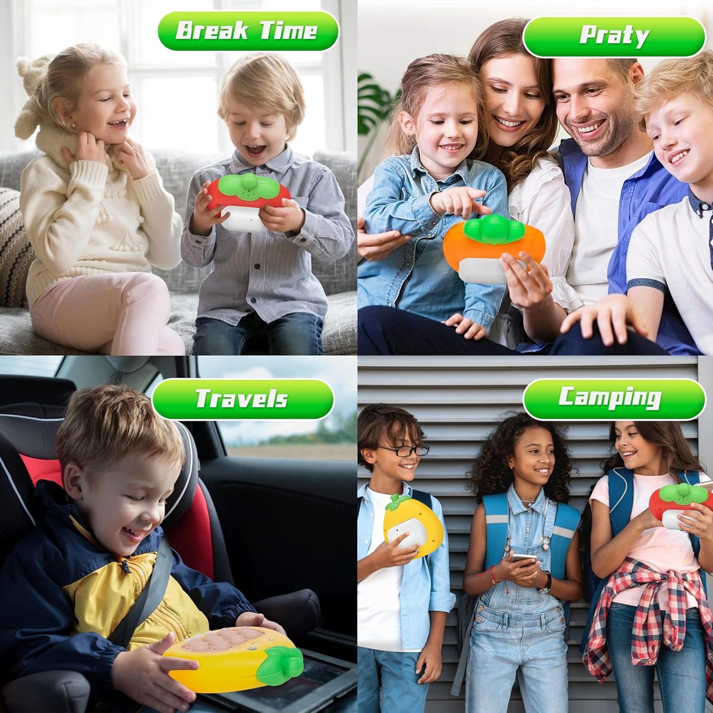 Quick Push Pop Game, Pop Fidgets Kids Toys, Handheld Game for Kids 6-8, Fast Push Game, Bubble Pop Light Up Game, Autism Sensory Toys, Birthday Gifts for 8-12 Year Old Boys, Girls, Teens