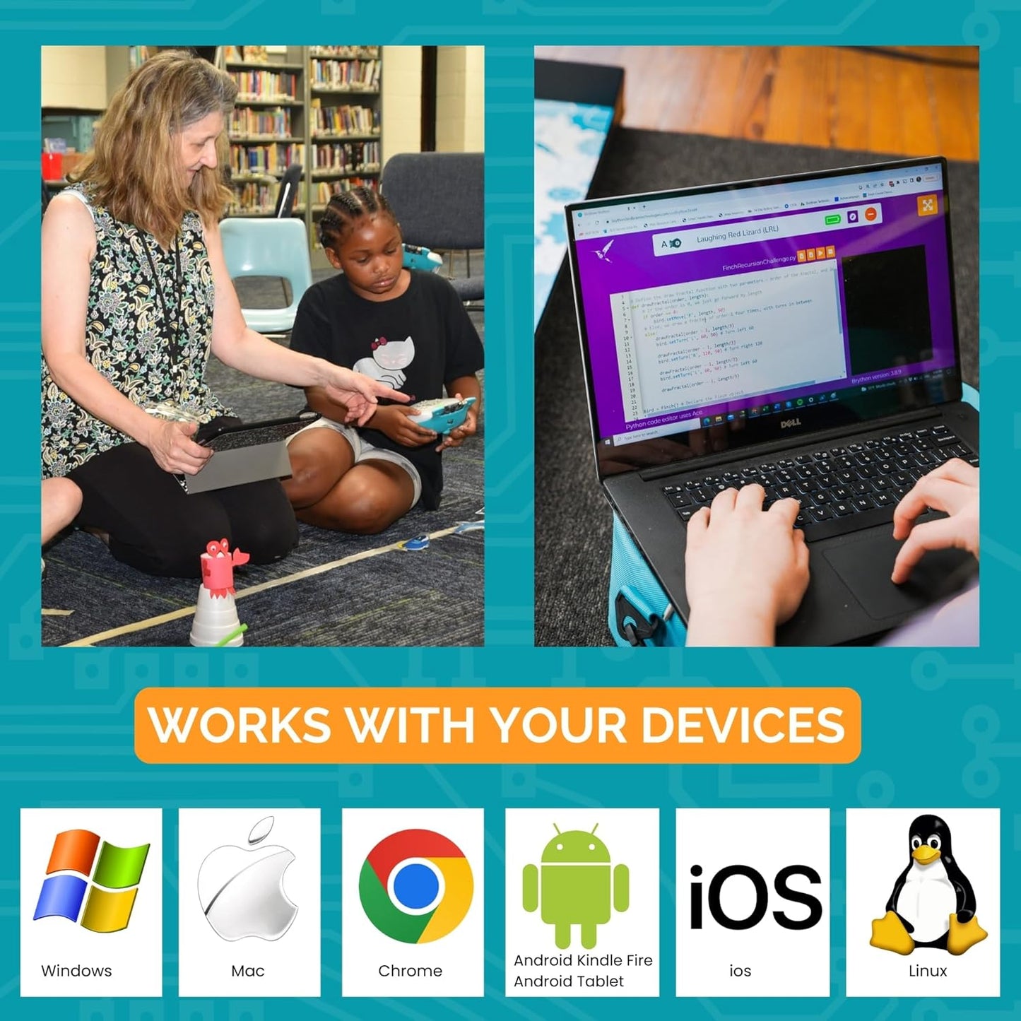 BirdBrain Finch Robot 2.0 with Microbit - STEM Coding Robot Toy for Kids & Adults - Learn Python & 8 Coding Languages - Programmable Robotics Kit - Remote Control & App Controlled | Ages 5-16