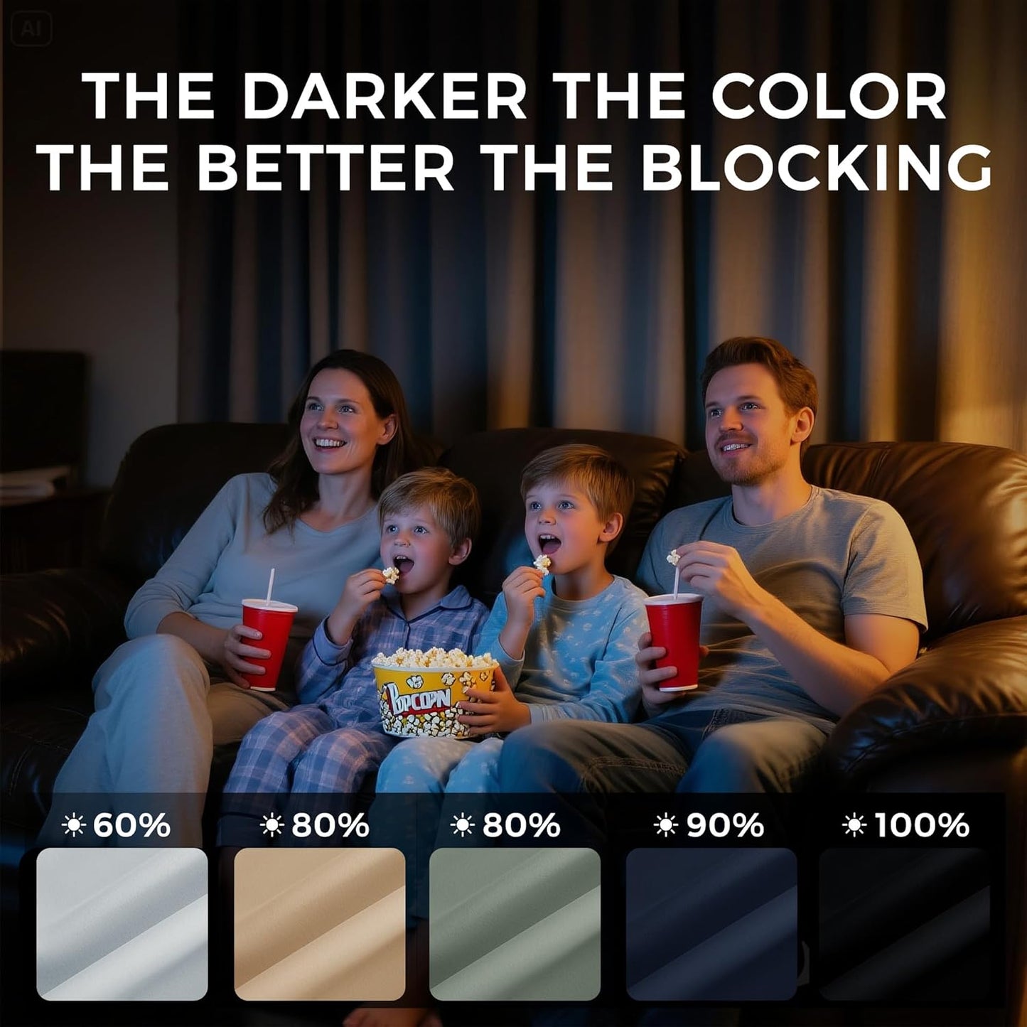 NICETOWN Greyish White Curtains for Bedroom 108 inches Long, Roon Darkening Grommet Curtains for Living Room, Noise Reducing Privacy Window Treatment Drapes for Nursery, Laundry Patio, 2 Panels, W52