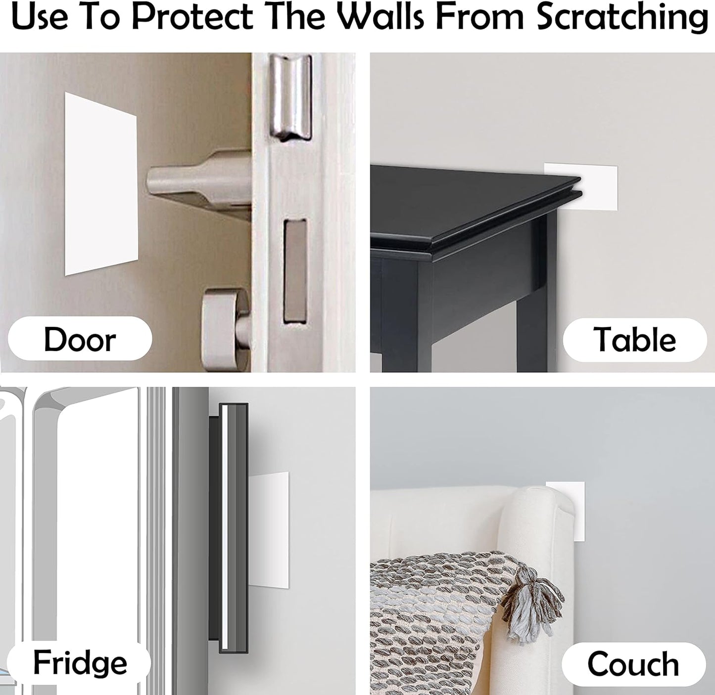 Rubber Bond Self-Adhesive Rubber Wall Outlet Cover Plate 5 Pack - Easy to Apply Peel & Stick Drywall Hole Patch - 5x3 Inch Screwless Blank Wall Plate Cover - Premium Rubber Wall Hole Cover (White)