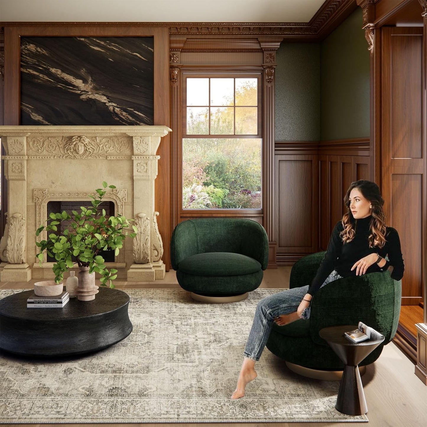 Machine Washable Throw Rugs for Entryway: Door Mat Indoor Entrance 4x6 Small Rug Stain Resistant Non-Slip Low Pile Soft Carpet for Kitchen Front Door Indoor Entry Bathroom Bedroom