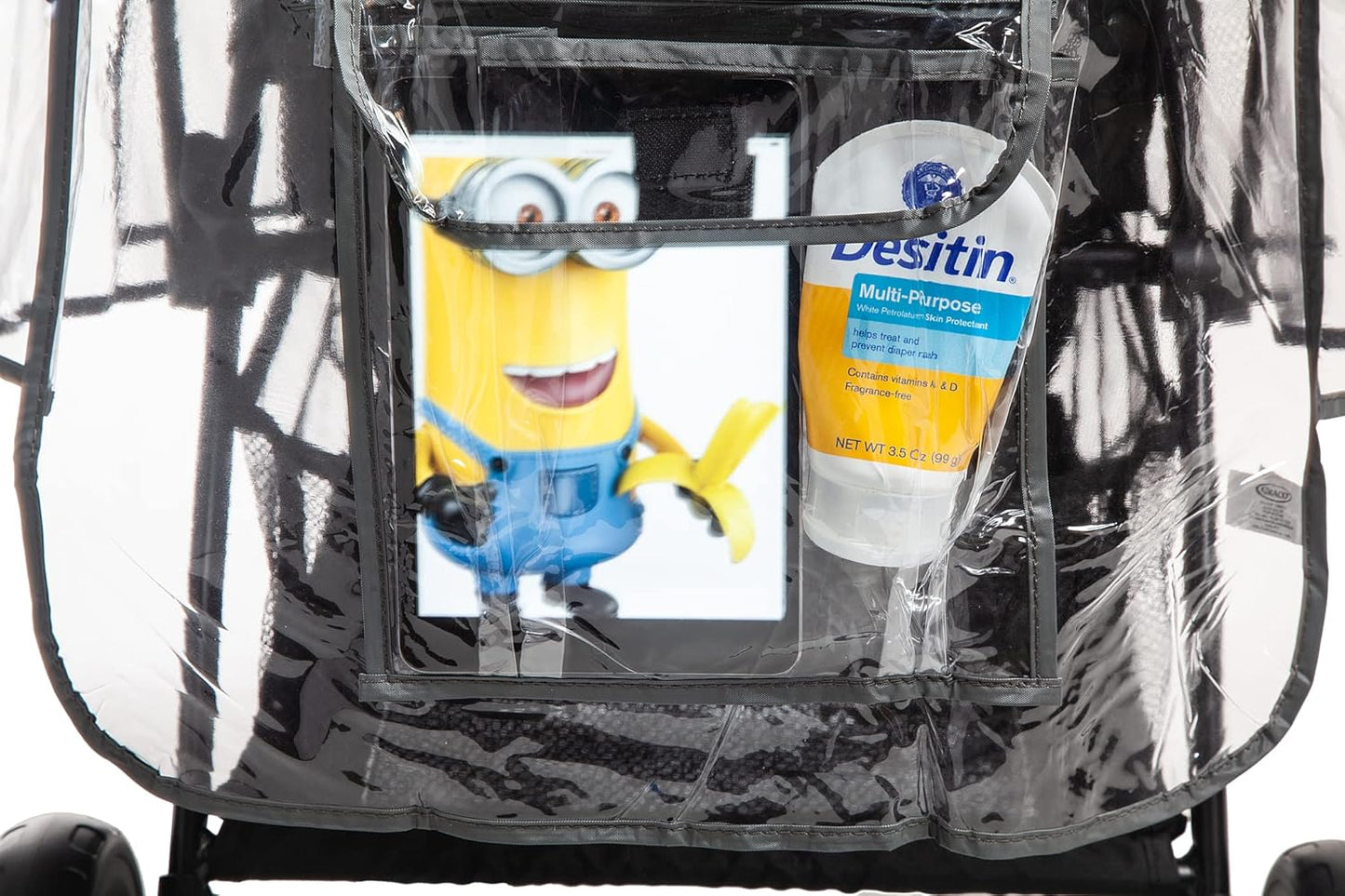 Graco Universal Baby Stroller Plastic Rain Cover & Weather Shield, Lightweight Waterproof Weathershield, Clear Vinyl Infant Car Seat Carriage Umbrella, Winter Snow Wind Protection Travel Accessories