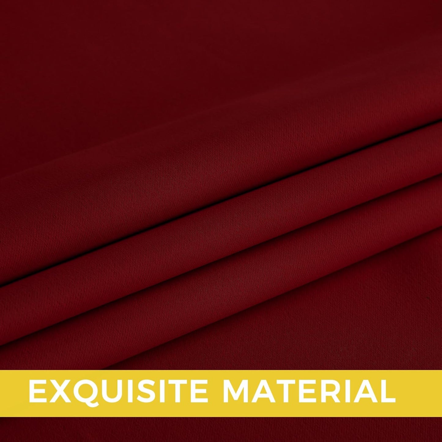 NICETOWN Burgundy Red Curtains for Living Room 84 inches Long 2 Panels, Thermal Grommet Curtains for Living Room, Noise Reducing Privacy Window Treatment Shades for Nursery, Laundry Patio, W52