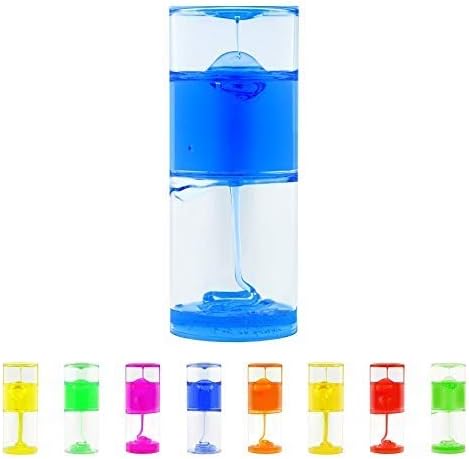 Playlearn 8" Sensory Ooze Tube Liquid Timer - Sensory Tube Ooze Timer (Blue Slow)
