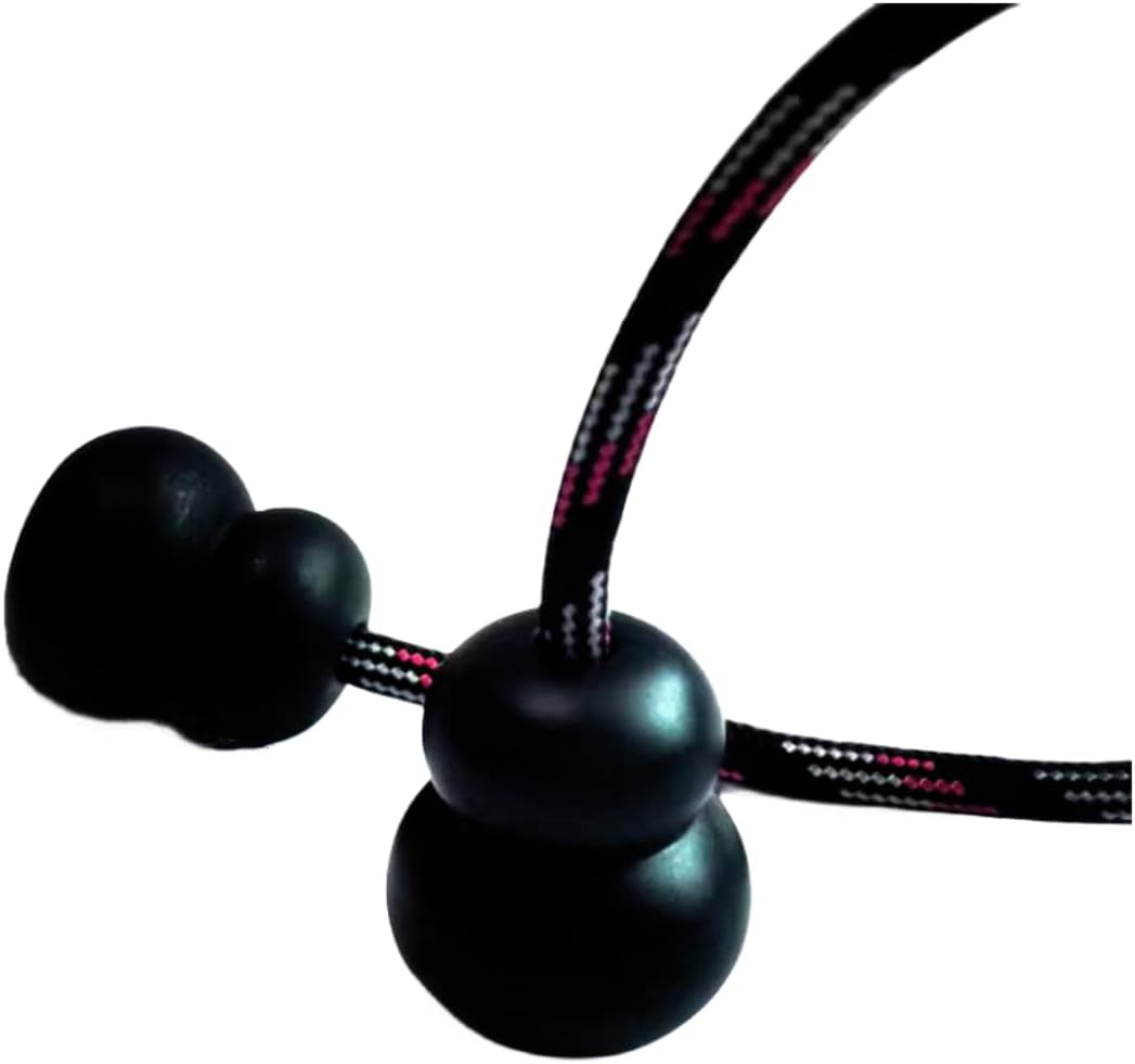 Begleri Fidget Beads, Aluminum Alloy- Practicing EDC Knuckle Finger Skill, Stress Relief Toy for Adult Relieve Anxiety Worry/with Replaceable Rope (Black)