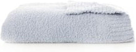 SARANONI Bamboni Luxury Baby Blanket | Plush and Soft for Infant Boys & Girls | Receiving 30” x 40" | Light Blue