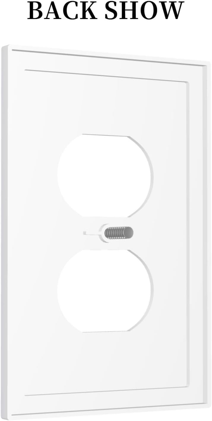 Outlet Covers Sakura Plant Floral Pink Flowers 1 Gang Duplex Light Switch Cover Decorative Switch Plates Electrical Receptacle Faceplate Wall Plate For Bed Room Living Room Decor