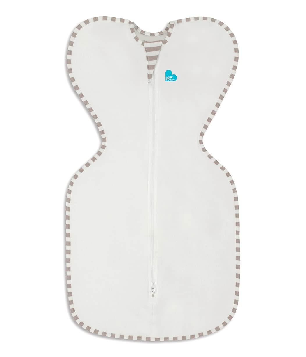 Love to Dream Swaddle UP, Organic Cotton, Baby Sleep Sack, Self-Soothing Swaddles for Newborns, Get Longer Sleep, Snug Fit Helps Calm Startle Reflex, Newborn Essentials for Baby, Cream