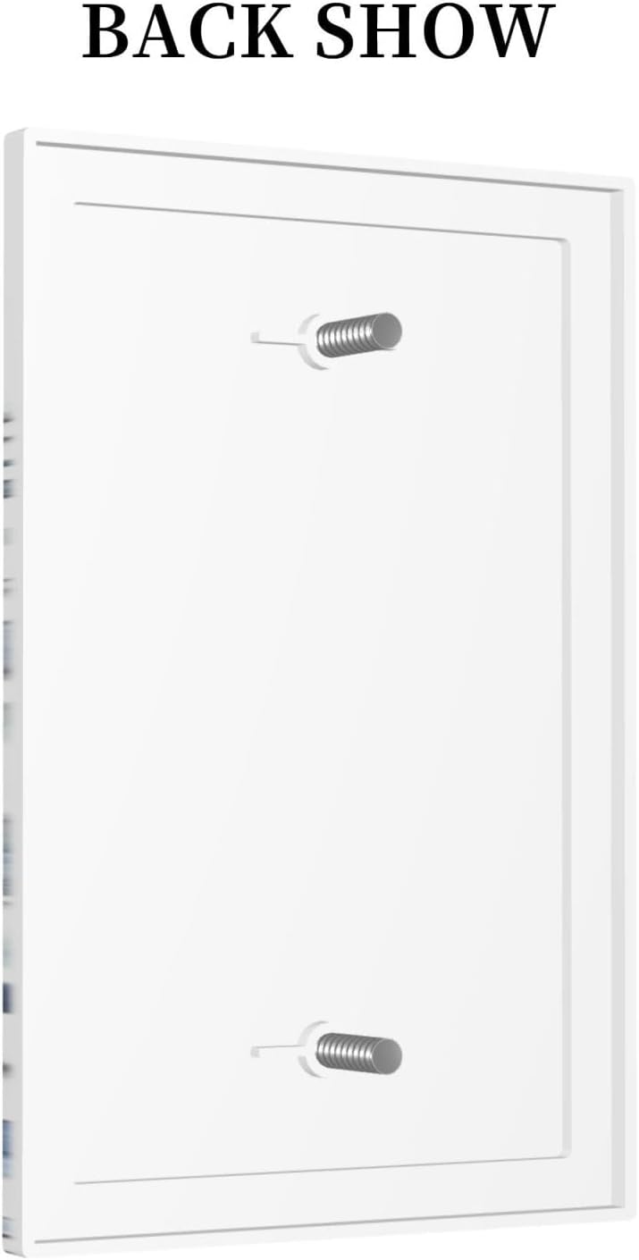 Light Switch Cover Plate Light Blue Watercolor Leaves Plant With Floral 1 Gang No Device Blank Electrical Wall Plates Faceplate Decorative Switch Plate for Bedroom Bathroom Decor